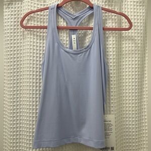 NWT lululemon Cool Racerback Short Tank Nulu Pastel Blue Sz 8